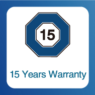 15 years warranty